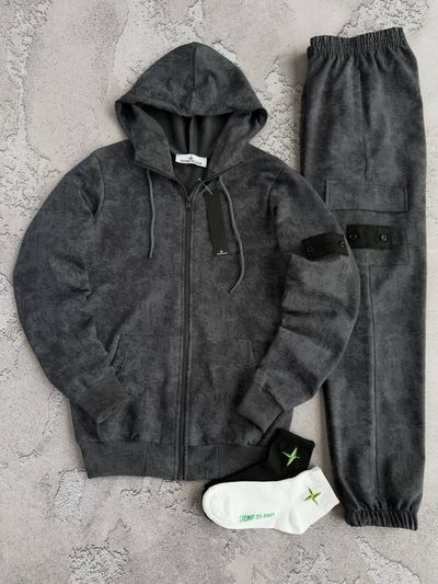 Костюм STONE ISLAND: зіп худі-штани  2 пари шкарпеток у подарунок!
