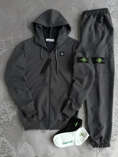 Костюм STONE ISLAND: зіп худі-штани  2 пари шкарпеток у подарунок!